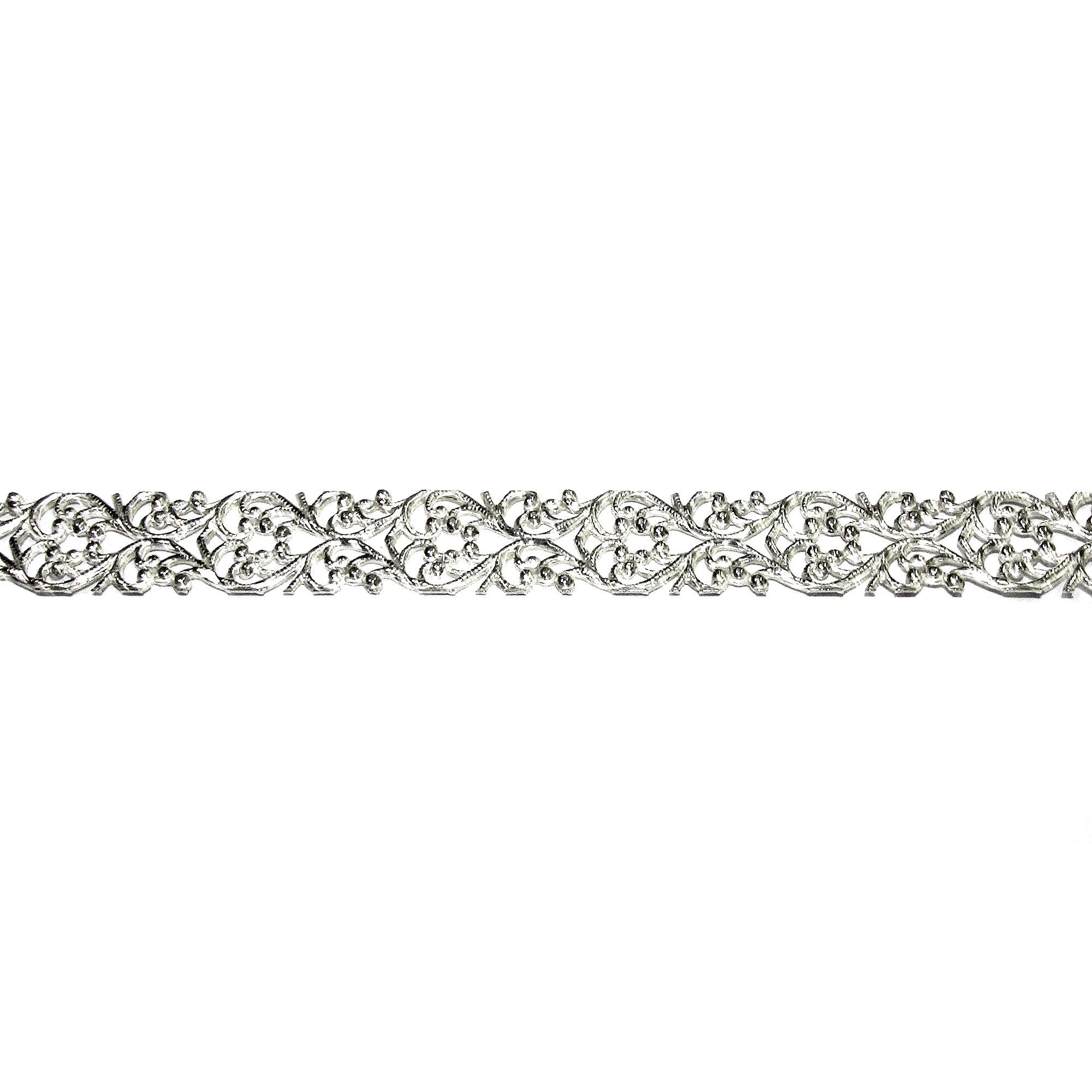 935 Argentium Silver Bezel wire, Gallery wire, Gallery ribbon, Gallery pattern, Argentium silver, Jewelry making, Silver - 4 inch (10 cm)