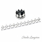999 Fine silver Casted Bezel wire size 6.7x0.71 cm (2.6 inch) - 1 piece