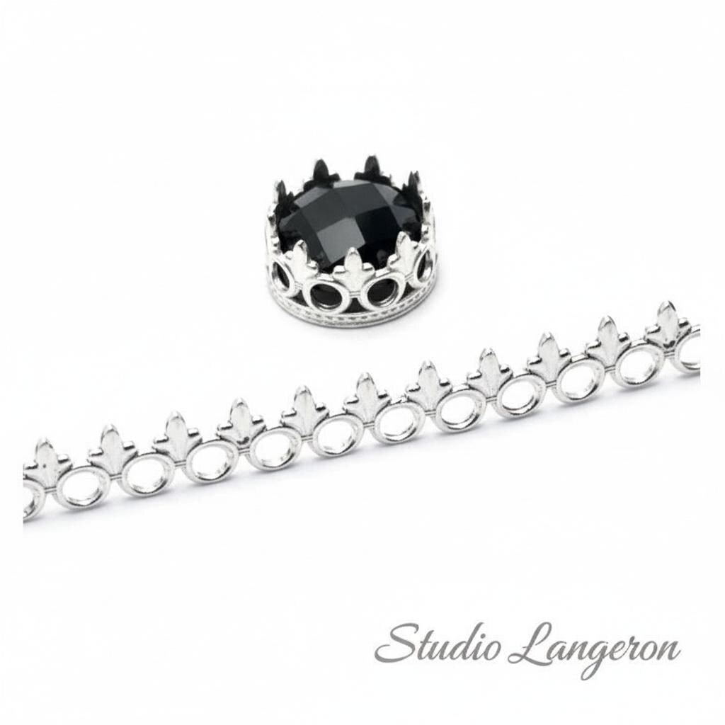 999 Fine silver Casted Bezel wire size 6.7x0.71 cm (2.6 inch) - 1 piece