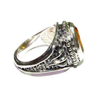 Citrine ring 925 sterling silver size 8, Handmade ring, single copy, 925 sterling silver, Natural Citrine, silver ring, gemstone Citrine