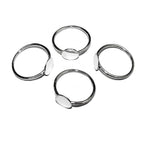 925 sterling silver blank ring with platforms 8 mm for gluing size 5, 6, 7, 8, silver ring, base ring, Jewelry making, setting - 1 piece