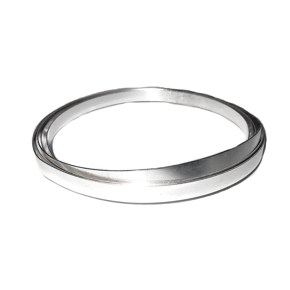 999 fine silver bezel strip wire thickness 0.3 mm (28 GA), Width 3.0 - 10.0 mm, Bezel strip, Fine silver, Jewelry making - 4 inch (10 cm)