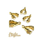 14K Yellow gold filled Pinch Pendant Bail, Jewelry making, bail with loop, Bail, Gold filled, Bail gold filled, Bail finding - 1 piece