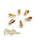 14K yellow gold filled Snap-On Pendant Bail size 8.5x2.5 mm, Gold filled Bail, Jewelry making, Bail findings, 14K Gold filled - 1 piece