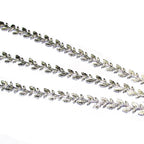 Fine Silver Floral Bezel Wire, Jewelry Making, (7.0x0.5cm)