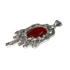 Agate brown pendant 925 sterling silver size 2.2x4.1 cm, 100% handmade, single copy, Natural Agate, Handmade pendant, Brown, Gemstone