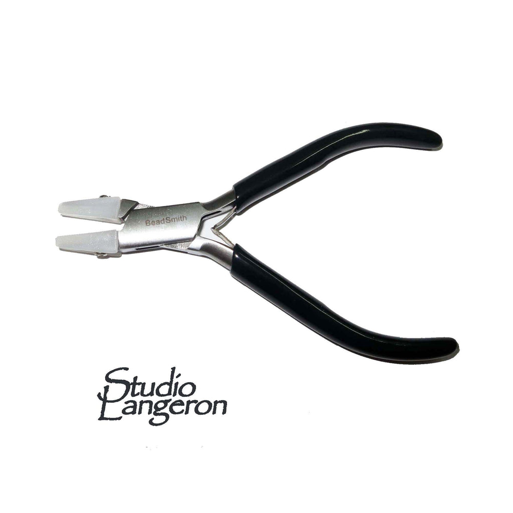 Nylon Flat Nose Pliers Professionally Prepared for Jewelry Making PL560, Bead Smith, Length 120 mm (4.8 inch), Jewelry making  - 1 piece