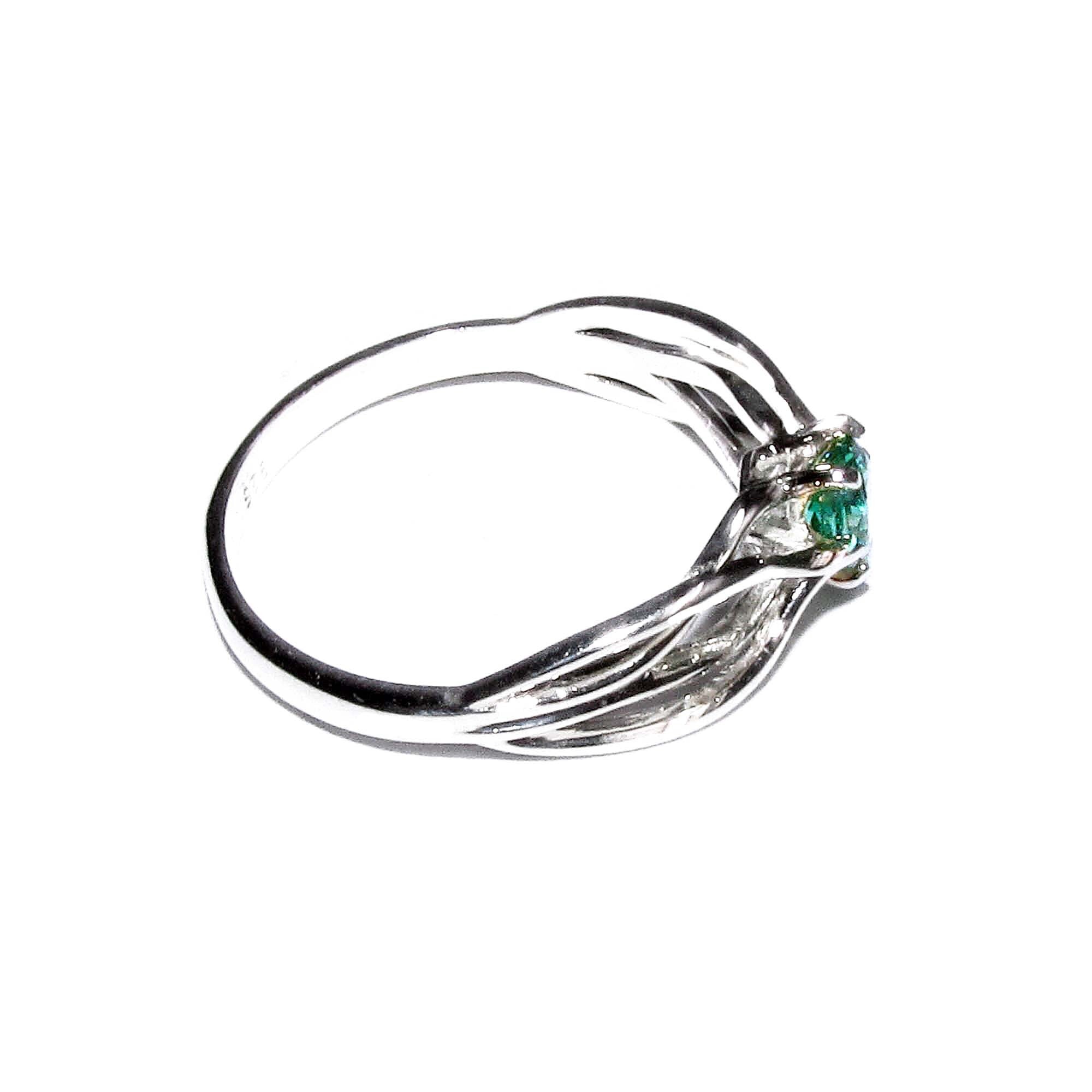 Chrysoprase ring 925 sterling silver size 5, Handmade ring, single copy, sterling silver, Chrysoprase ring, silver ring, gemstone