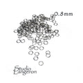 10 pcs 925 Sterling Silver Open Jump Rings 0.8 mm (20GA), Inside Diameter 2.5 - 6.0 mm, Open jump rings, Jewelry making, Silver jump rings