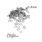 10 pcs 925 Sterling Silver Open Jump Rings 0.8 mm (20GA), Inside Diameter 2.5 - 6.0 mm, Open jump rings, Jewelry making, Silver jump rings