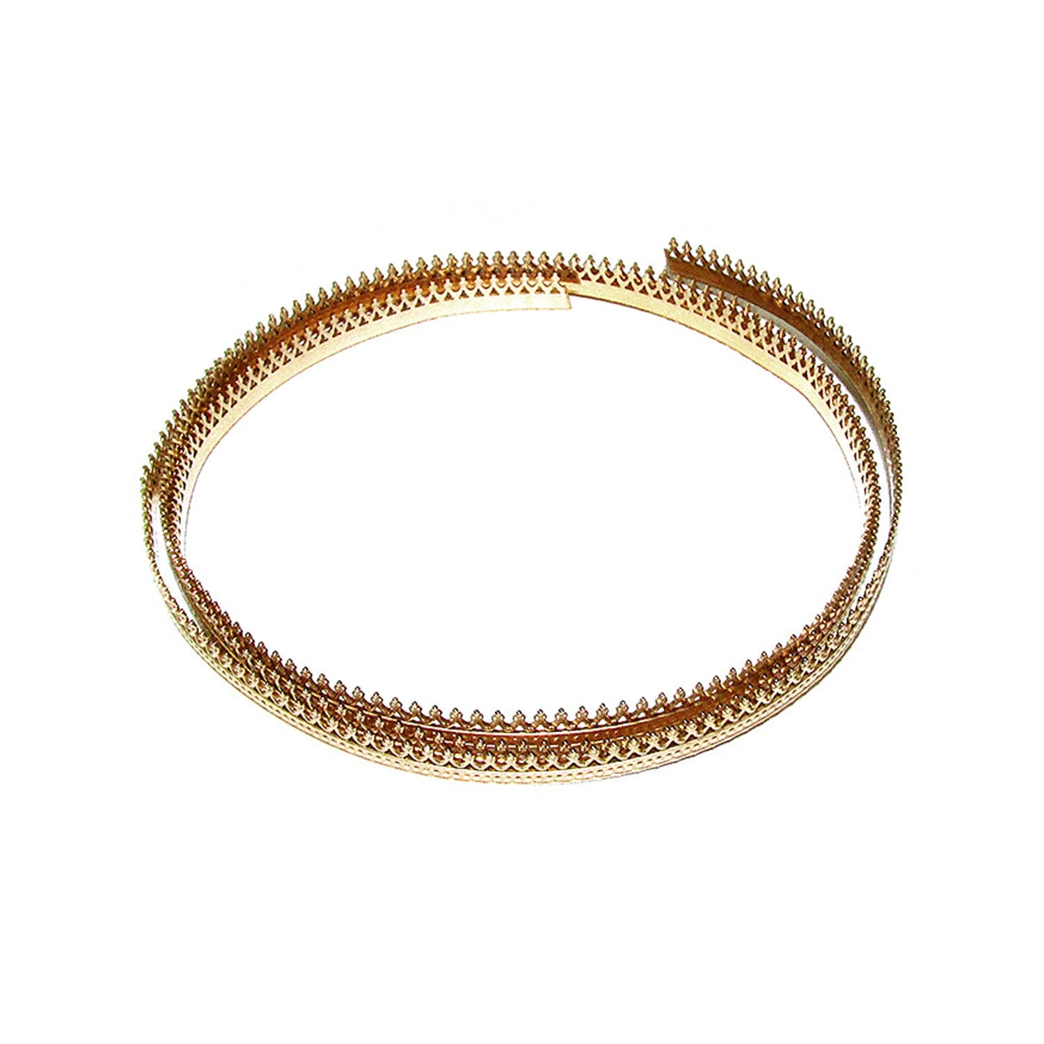 14K Yellow Gold filled Gallery wire, Bezel wire, Gallery ribbon, Gallery pattern, Gold Filled Wire, Gold Filled Setting - 4 inch (10 cm)
