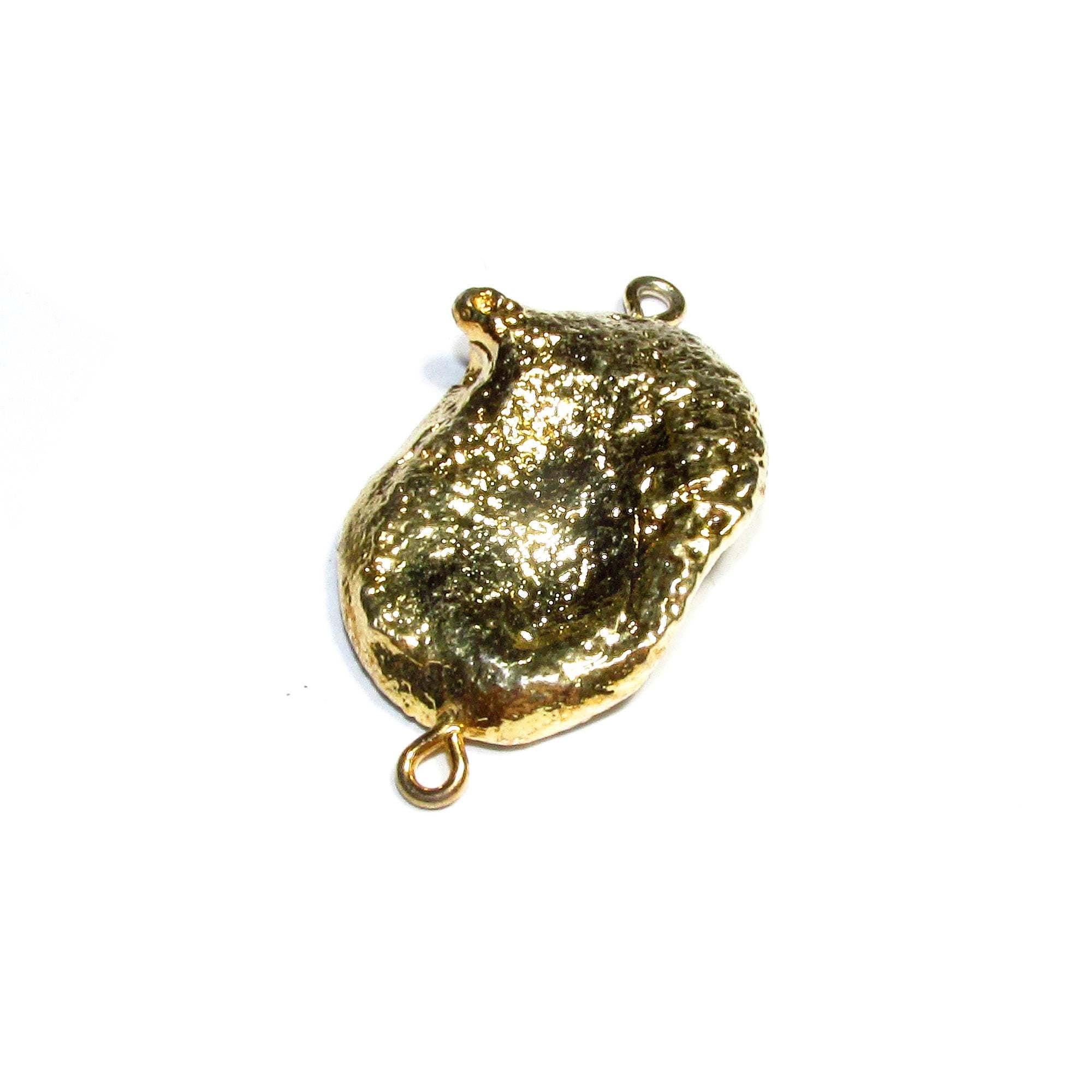 SALE!  Agate druse connector size 26x18mm, Natural agate, Natural Gemstone, Jewelry making - 1 piece