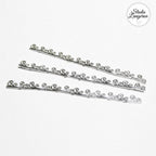 999 Fine silver Casted Bezel wire size 7.4x0.62 cm (2.9 inch), Gallery wire, Setting silver, Gallery pattern, Jewelry making - 1 piece