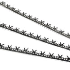 999 Fine silver Casted Bezel wire size 6.5x0.44 cm (2.8 inch), Gallery wire, Jewelry making, Setting, Gallery pattern, Silver wire - 1 piece