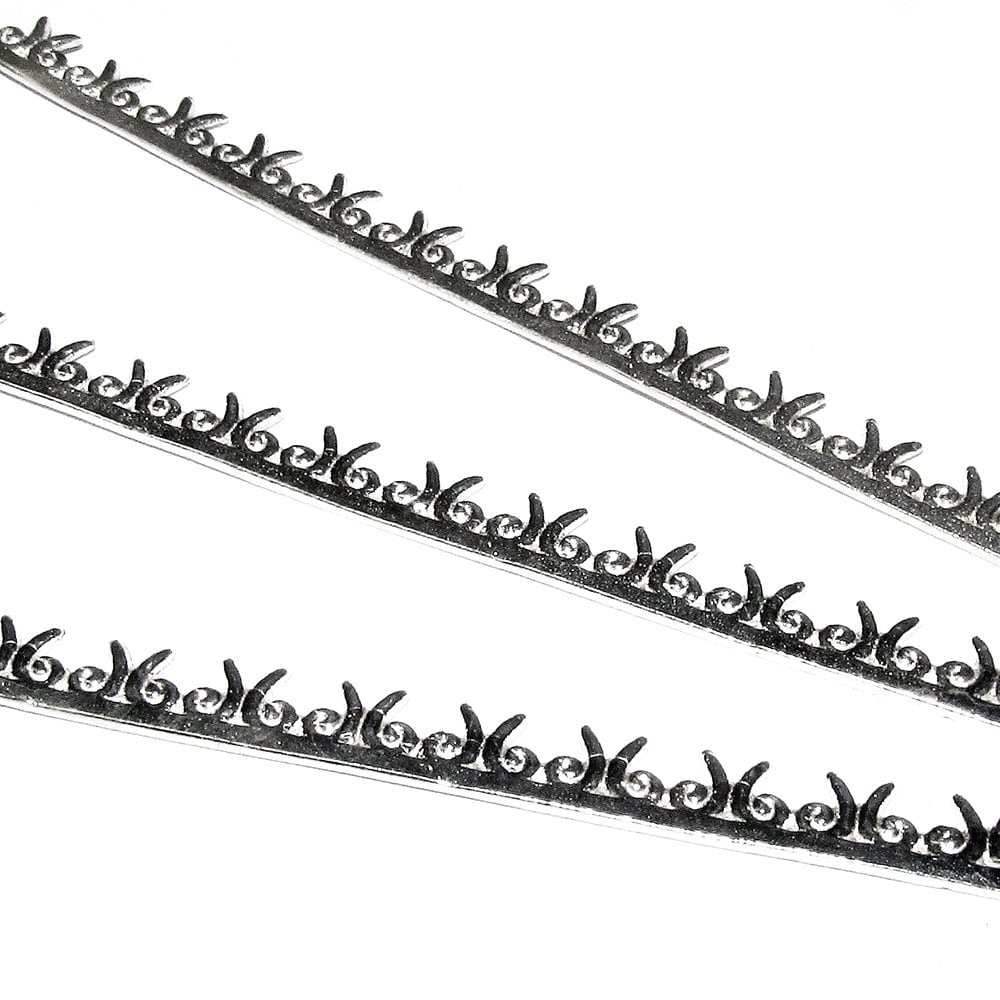 999 Fine silver Casted Bezel wire size 6.5x0.44 cm (2.8 inch), Gallery wire, Jewelry making, Setting, Gallery pattern, Silver wire - 1 piece