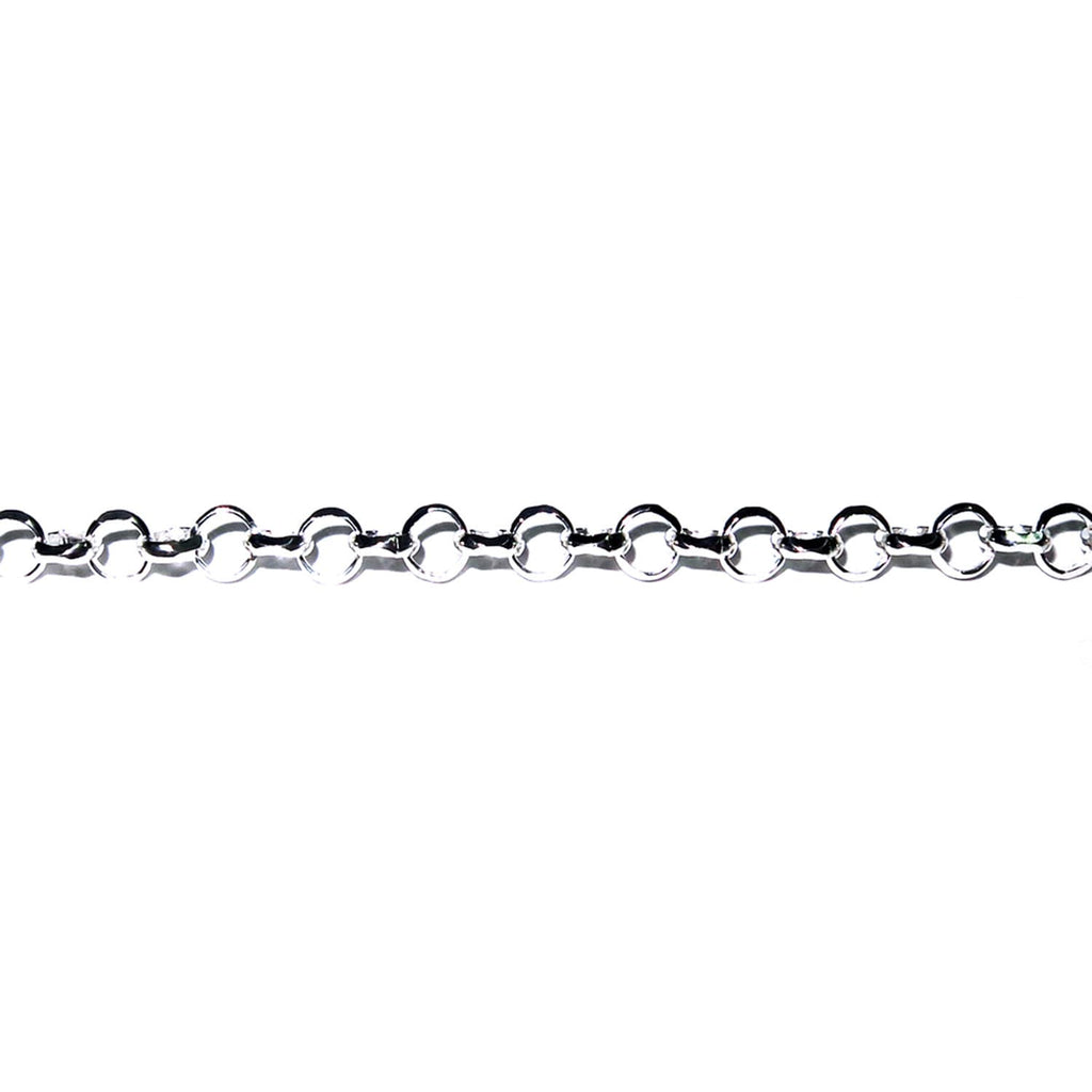 3.3 mm 925 Sterling Silver rolo cable chain, silver rolo chain, shiny chain, Jewelry making, sterling silver chain - 1 Ft (30 cm)