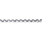 3.3 mm 925 Sterling Silver rolo cable chain, silver rolo chain, shiny chain, Jewelry making, sterling silver chain - 1 Ft (30 cm)