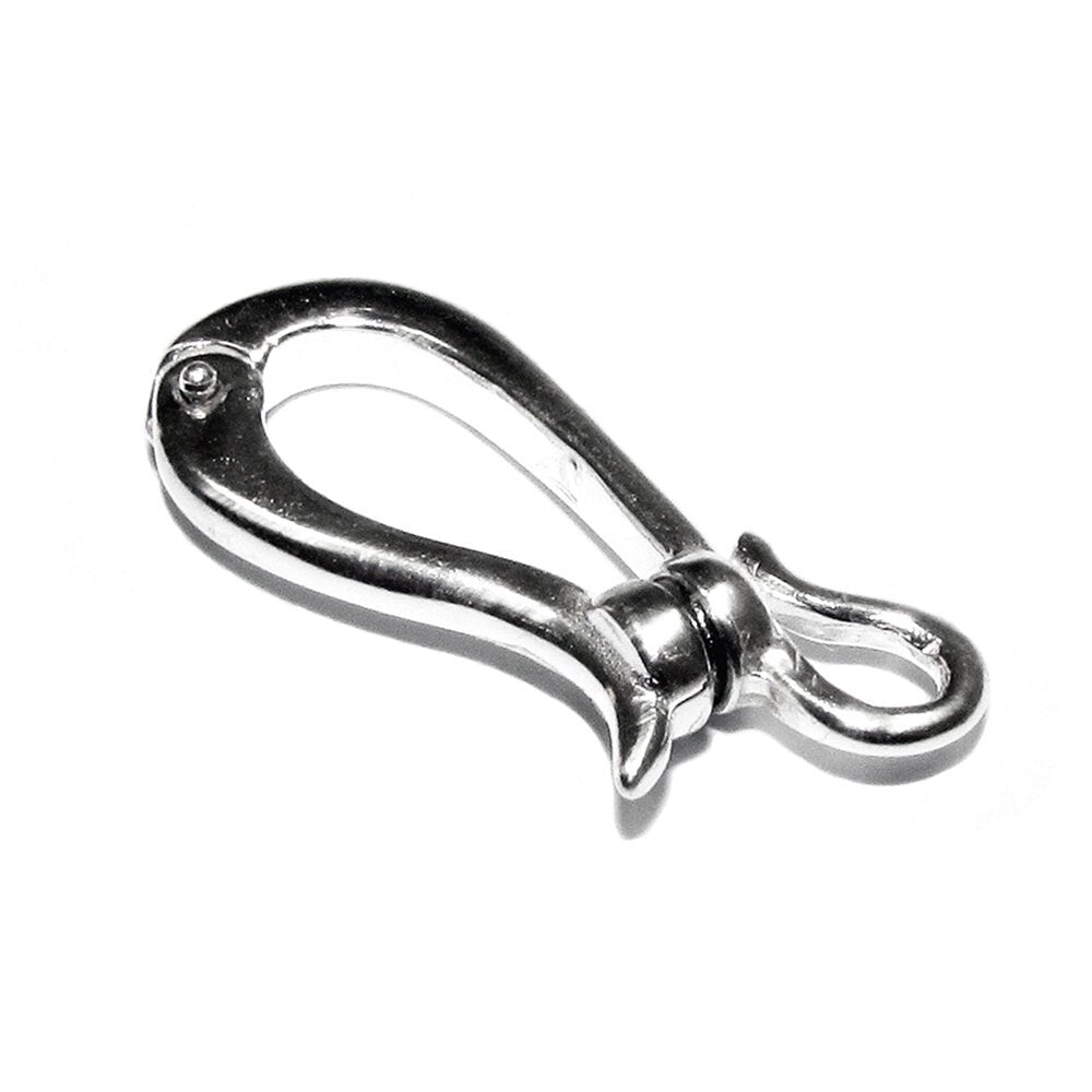 925 Sterling Silver Hook Eye Magnetic Large Clasps, Silver clasp, Magnetic clasp, Hook eye clasp, Sterling silver, Jewelry making - 1 piece