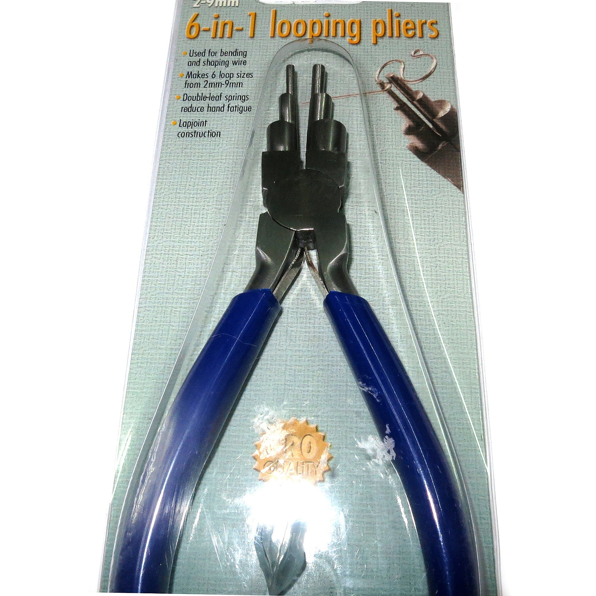 6 in 1 Looping plier for Jewelry Making PL61, 6 loop sizes 2-9 mm, BeadSmith, Length 130 mm (5.0 inch), Jewelry making  - 1 piece
