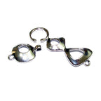 925 Sterling Silver Large Hook Eye Clasps size 6.0 cm