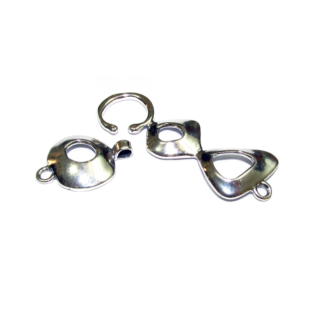 925 Sterling Silver Large Hook Eye Clasps size 6.0 cm