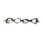 925 Sterling Silver Large Hook Eye Clasps size 6.0 cm