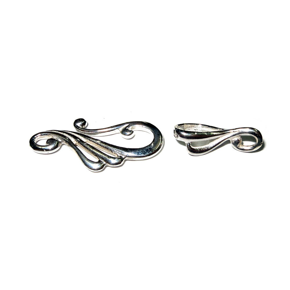 925 Sterling Silver Hook Eye Clasps