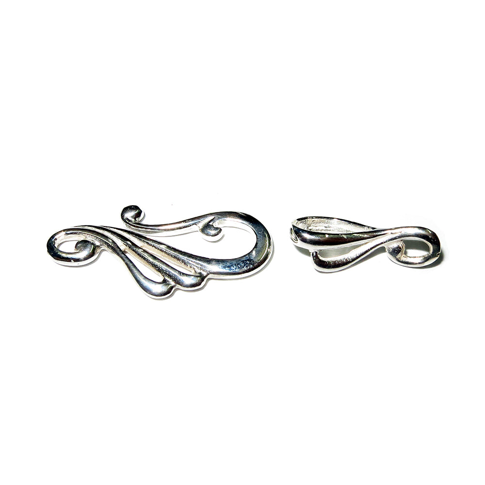 925 Sterling Silver Hook Eye Clasps