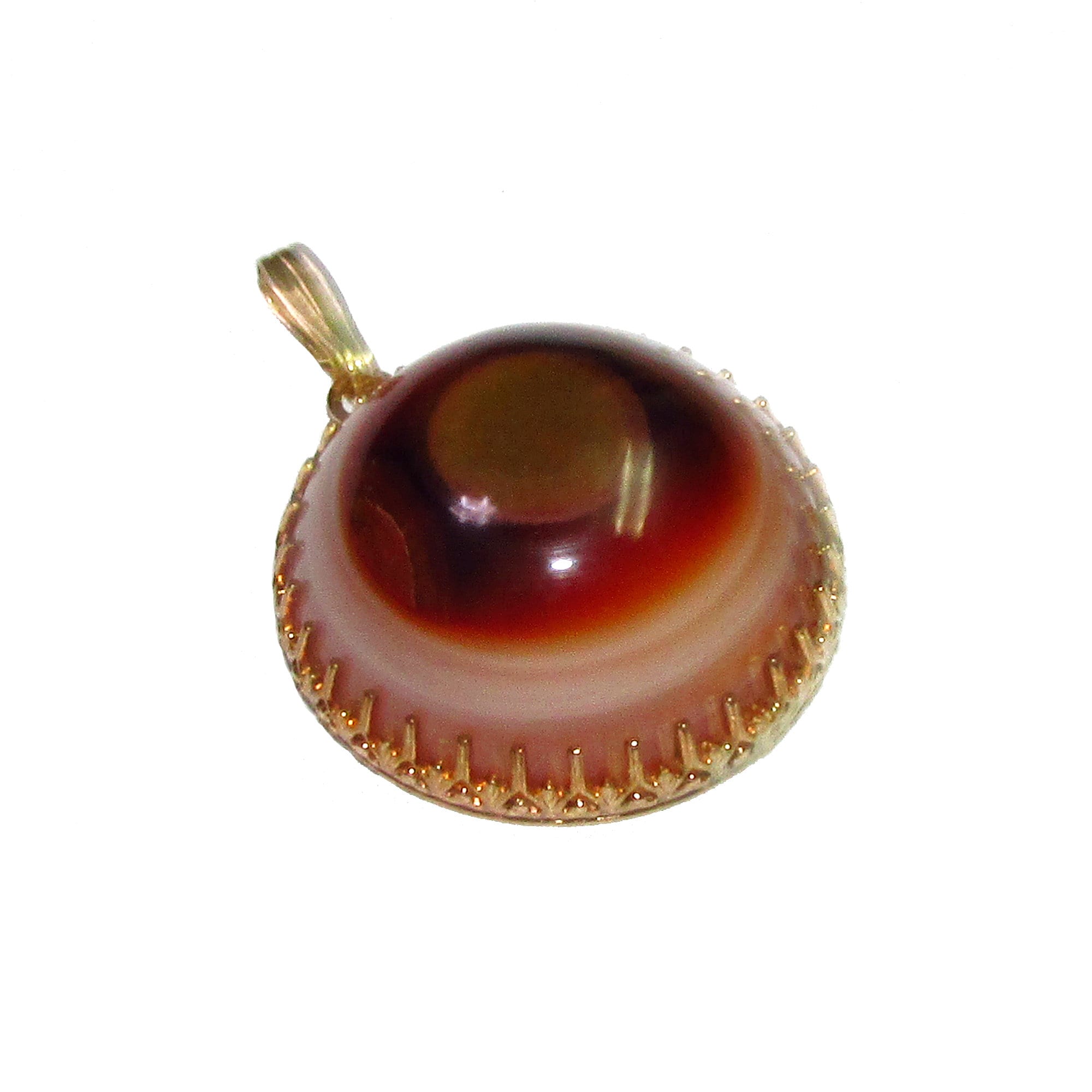 Picture Agate pendant 14K Yellow gold filled size 2.8 cm, Handmade pendant, single copy, Natural Picture Agate, Handmade pendant gold filled