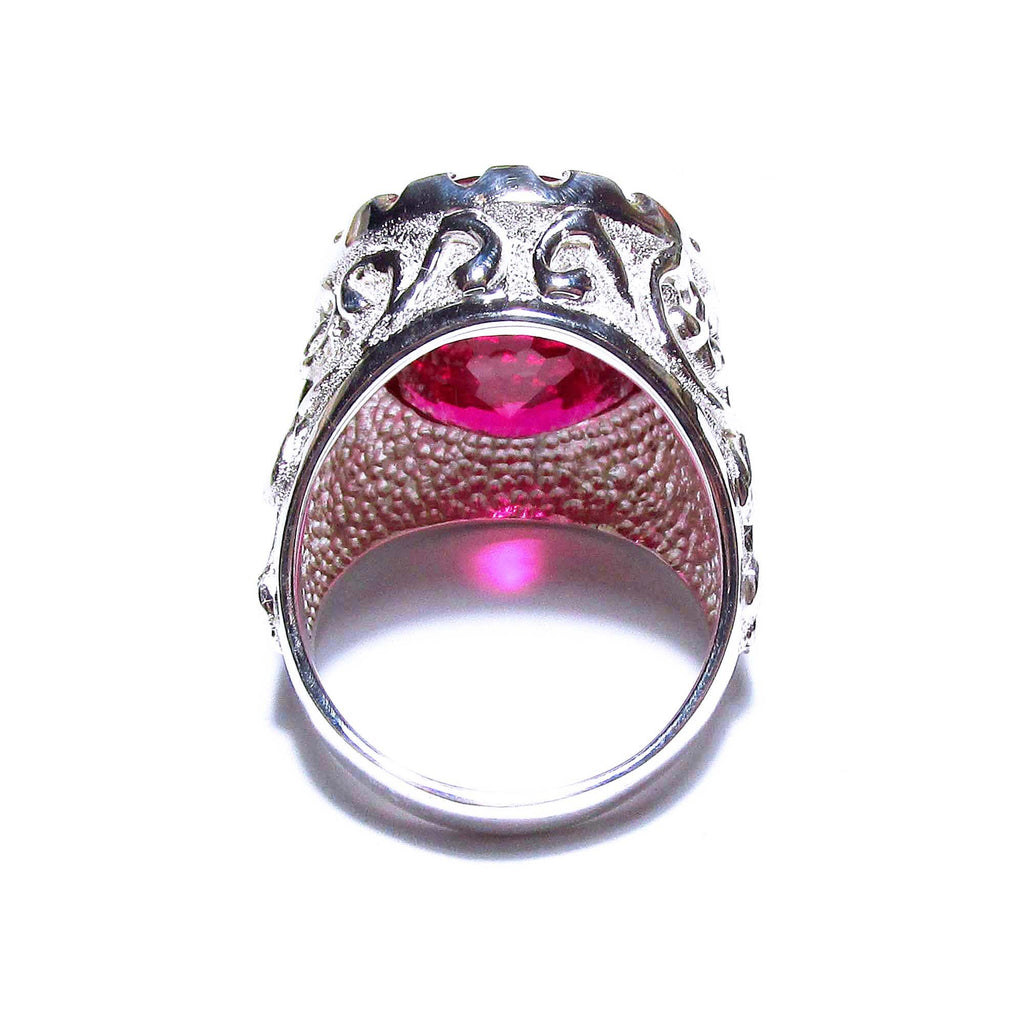 Statement Red topaz ring 925 sterling silver size 8 1/2, Handmade ring, single copy, Red topaz, silver ring, gemstone, Red topaz ring