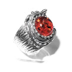 Madagascar Copal ring 925 sterling silver size 8 1/2, handmade ring, single copy, sterling silver, Madagascar Copal, silver ring, gemstone