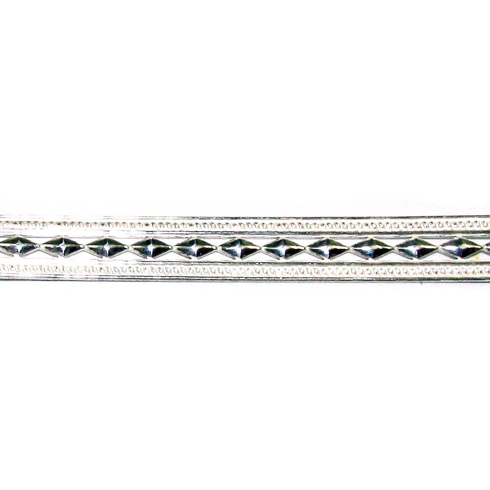 935 Argentium Silver Bezel wire, Gallery wire, Gallery ribbon, Gallery pattern, Argentium silver, Wire, Jewelry making - 4 inch (10 cm)