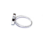 925 sterling silver blank ring with bezel cup 12 mm size 4, 5, 6, 7, 8, 9, 10, 11, bezel cup, base ring, Jewelry making, Setting - 1 piece