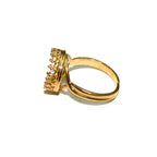 14K Yellow gold filled open blank ring with bezel cup 12 mm, base ring, Setting, bezel cup, jewelry making, ring gold filled - 1 piece