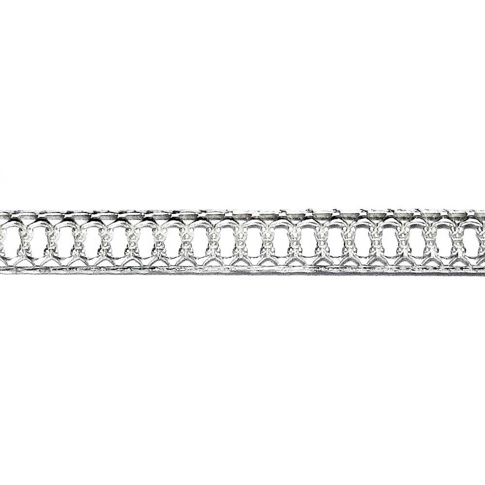 935 Argentium Silver Bezel wire, Gallery wire, Gallery ribbon, Gallery pattern, Jewelry making, Setting, Silver wire - 4 inch (10 cm)