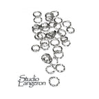 10 pcs/Pkg 925 Sterling Silver Diamond cut Open Jump Rings 20 Gauge (0.8 mm) Inside Diameter 2.5, 3.0, 3.5 mm, Jewelry making, Silver ring