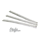 999 Fine silver Casted Bezel wire size 7.0x0.43 cm (2.8 inch), Gallery wire, Setting silver, Gallery pattern, Jewelry making - 1 piece