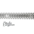 935 Argentium Silver Bezel wire, Gallery wire, Gallery ribbon, Gallery pattern, Argentium silver, Wire, Jewelry making - 4 inch (10 cm)