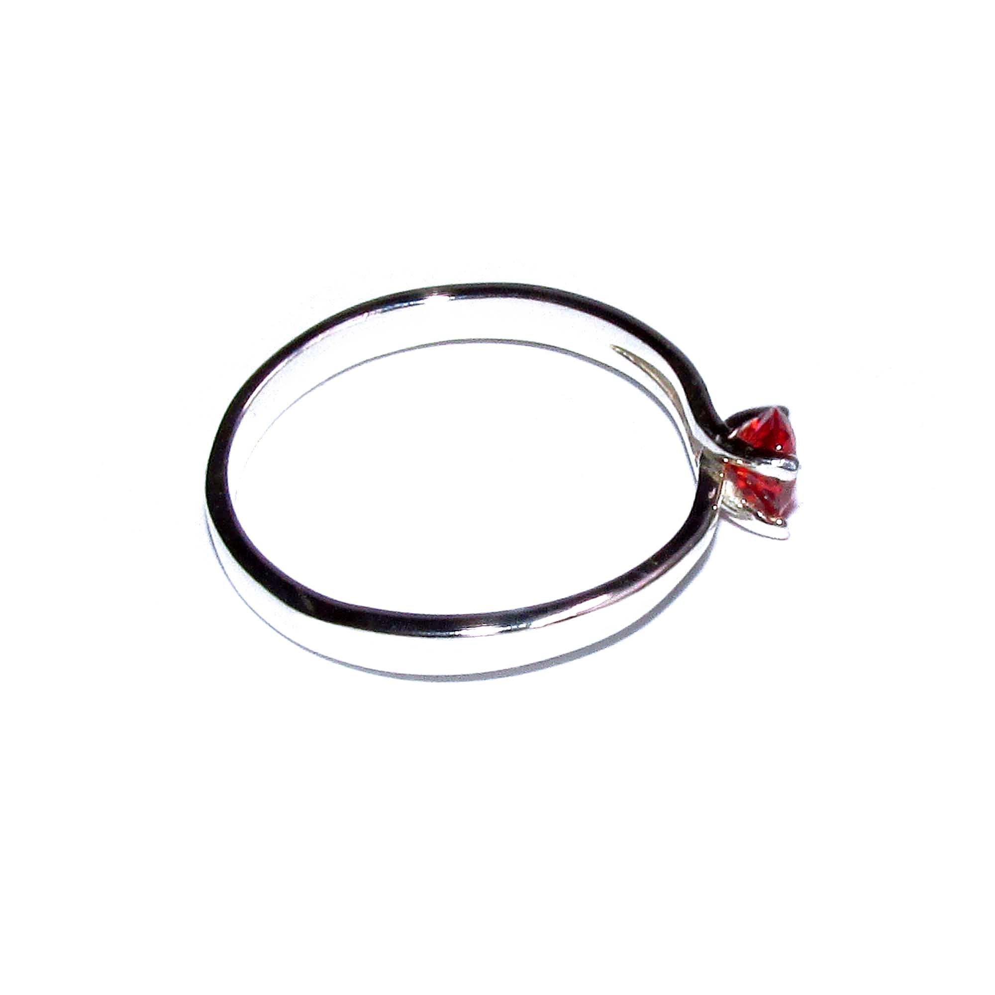 Garnet ring 925 sterling silver size 6 1/2, handmade ring, single copy, sterling silver, Garnet, 925 silver ring, gemstone, red ring