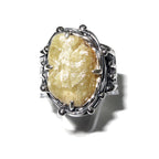 Natural Jade ring 925 sterling silver size 8 1/2, handmade ring, single copy, Natural Jade, silver ring, Jade gemstone, Statement ring
