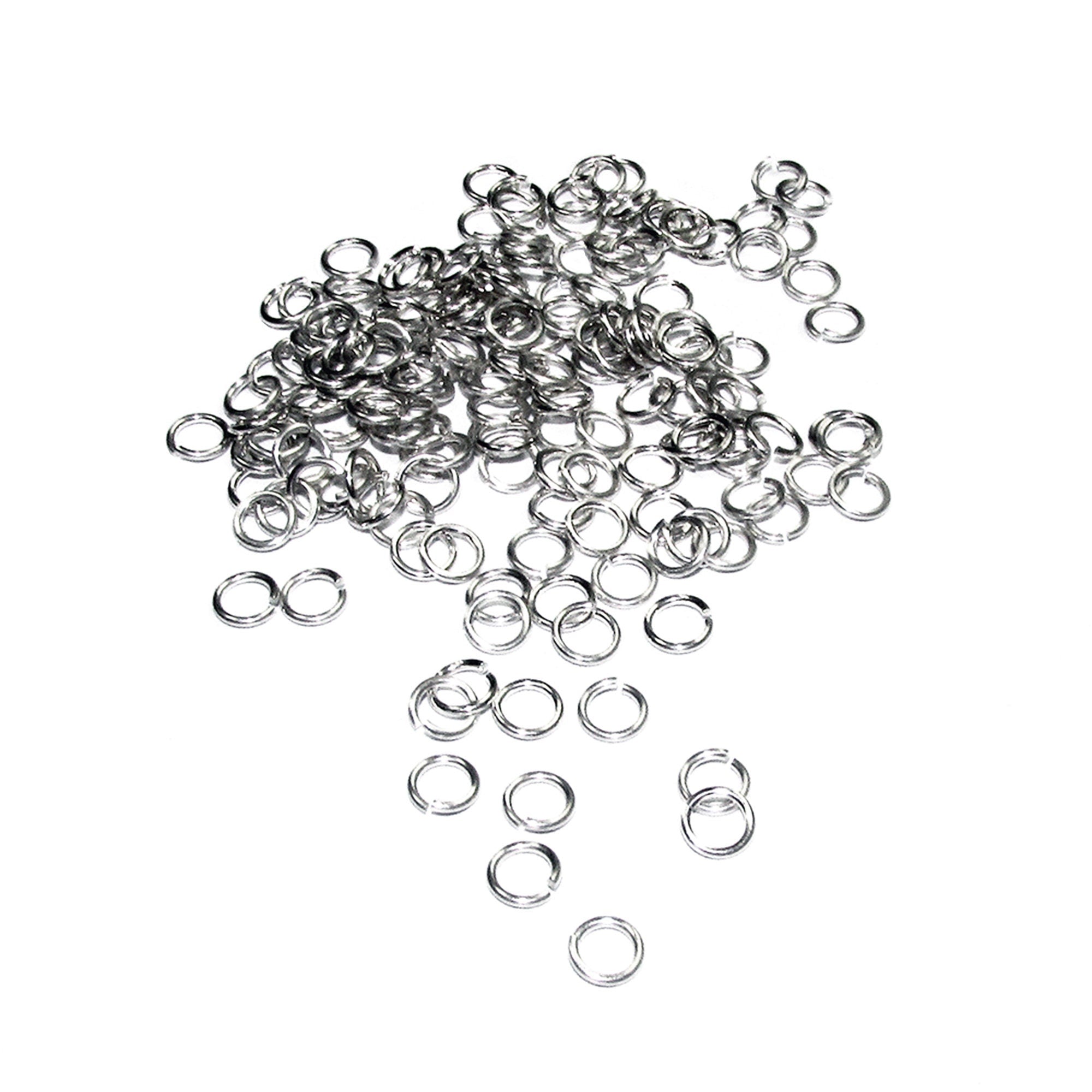 10 pcs 925 Sterling Silver Open Jump Rings 0.9 mm (19GA) Inside Diameter 2.0, 2.5, 3.5, 4.0, 5.0 mm, Open jump rings, Jewelry making