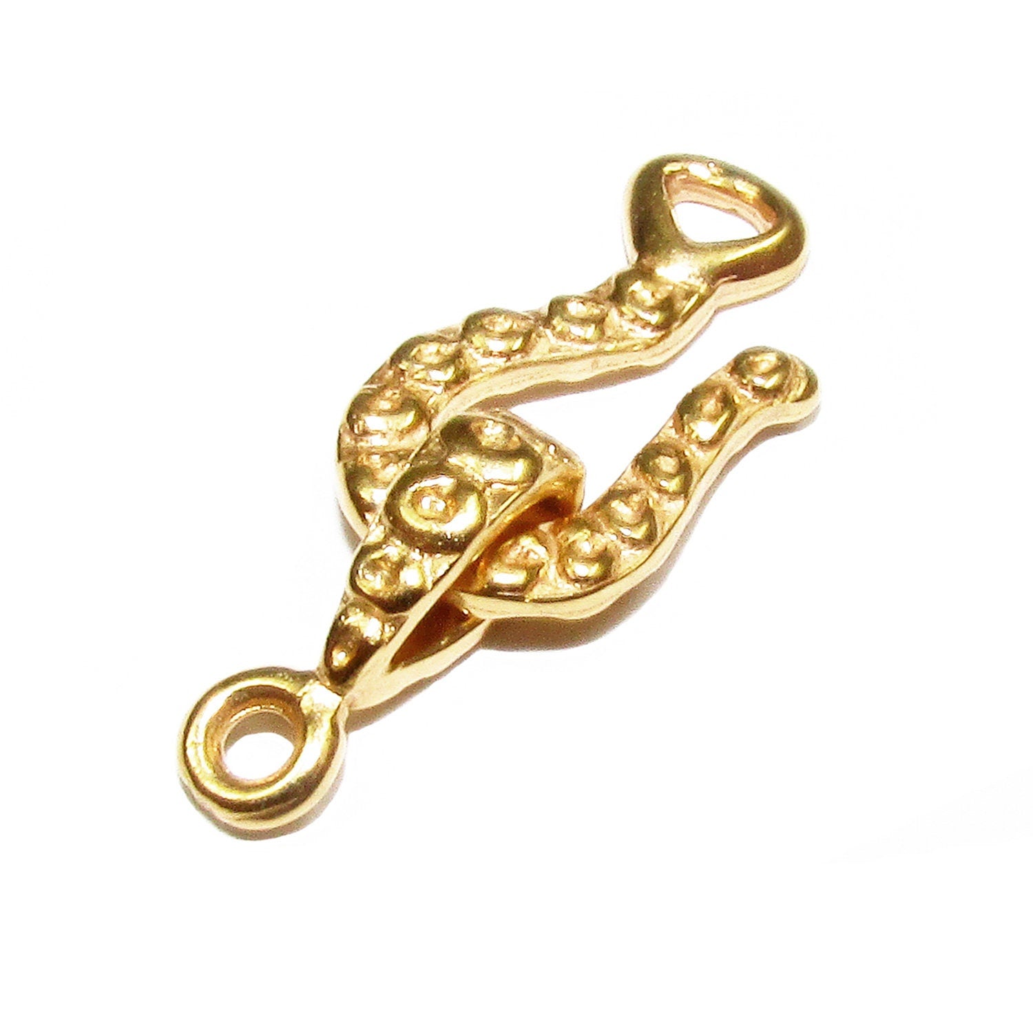 14K Yellow Gold filled Hook Eye Clasp 22x8.5 mm, Gold Filled, Hook Eye clasp, Clasp findings, Jewelry making, Gold Filled clasp - 1 piece
