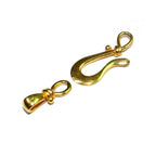 14K Yellow Gold filled Hook Eye Large Clasp, Gold Filled, Hook Eye clasp, Clasp findings, Jewelry making, Gold Filled clasp - 1 piece