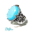 Druse agate ring 925 sterling silver size 8 1/2, Handmade ring, single copy, sterling silver, Druse agate, silver ring, Statement ring