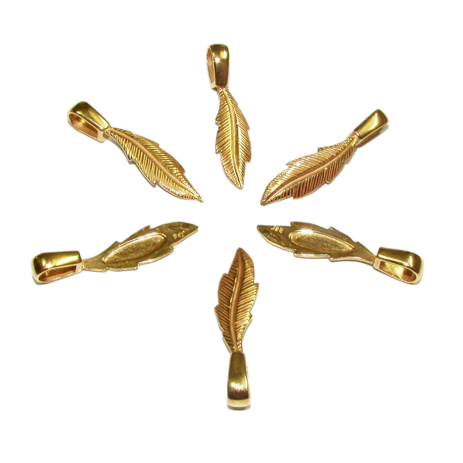 14K Yellow gold filled large Glue-on Flat Pad Pendant Bails, Jewelry making, bail with loop, Bail, Bail gold filled, Bail finding - 1 piece