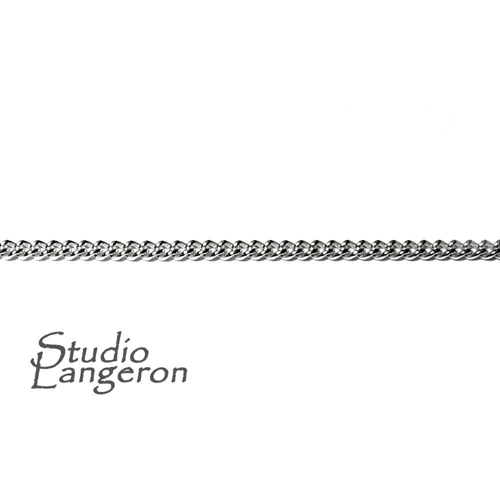 1.0 mm 925 Sterling Silver panzer chain, panzer shiny chain, shinny chain, chain, silver chain, Jewelry making - 1 Ft (30 cm)