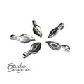 925 Sterling silver large Glue-on Flat Pad Pendant Bails, sterling silver Bail, Bail finding, Glue-on bail, Jewelry making - 1 piece
