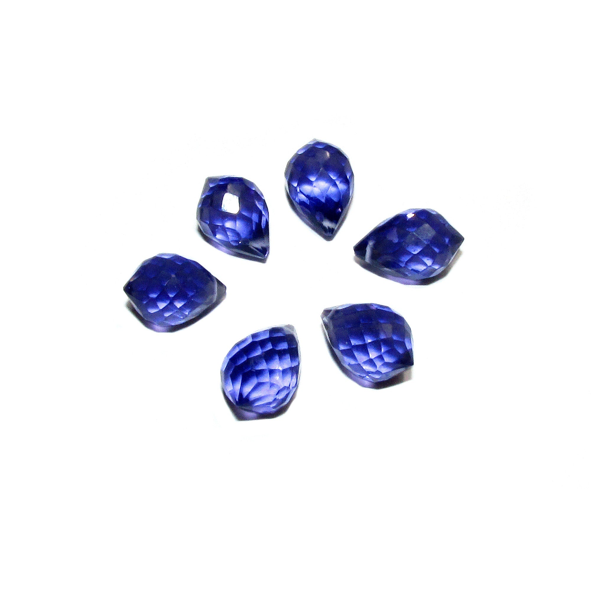 Natural Tanzanite Teardrop faceted Beads size 10x7 mm, Tanzanite Gemstone, Jewelry making, Natural Gemstone Teardrop beads - 1 piece