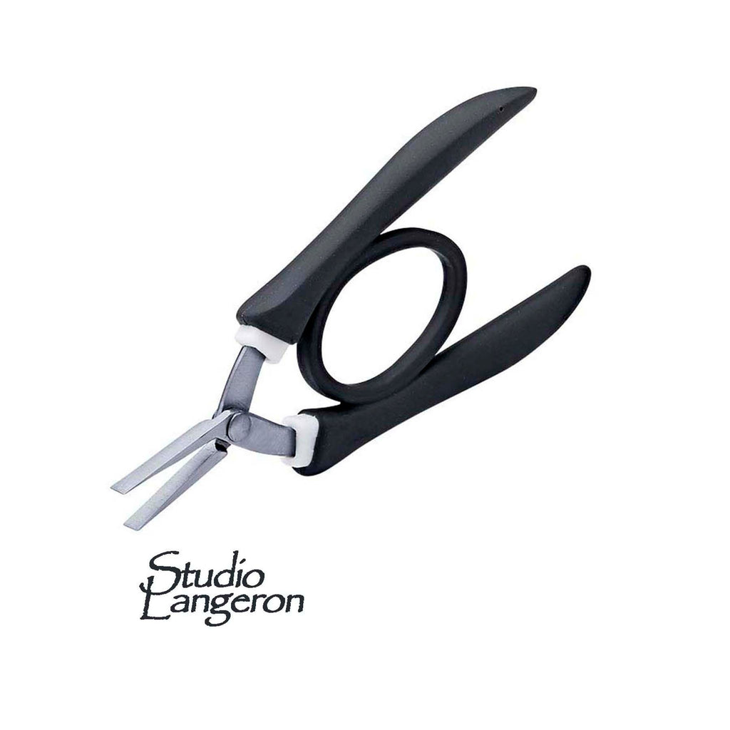 Anex 258 Stainless Flat Pincers With Rubber Grip, Large Plier Anex 258, Jewelry making, Jewelry tools, Jewelry pliers  - 1 piece