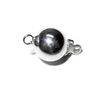 925 Sterling silver Bead smooth Safety Clasp size 8 mm, Silver bead clasp, Jewelry making, Silver Clasp, 925 Sterling silver - 1 piece